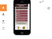 Tablet Screenshot of crawforddm.com